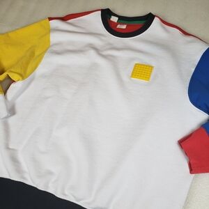 Levi's x Lego Men's Large Relax Brick Built Colorblock Crewneck  Sweatshirt